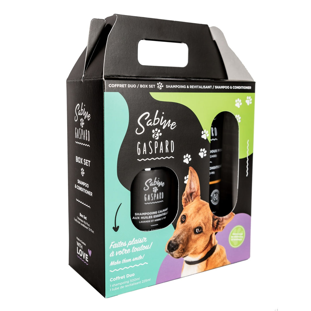 SABINE & GASPARD Shampoing Chanvre 500ml & Revitalisant 225ml