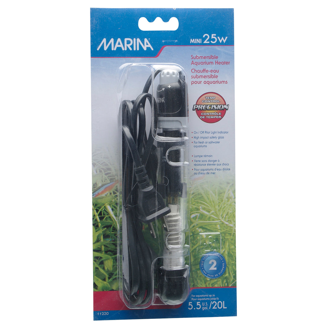 MARINA Mini Chauffe-Eau Submersible 25W pour Aquarium