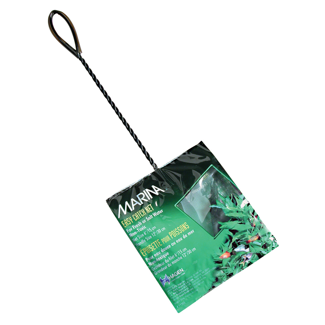 MARINA Easy Catch Épuisette Noire 6" pour Aquarium