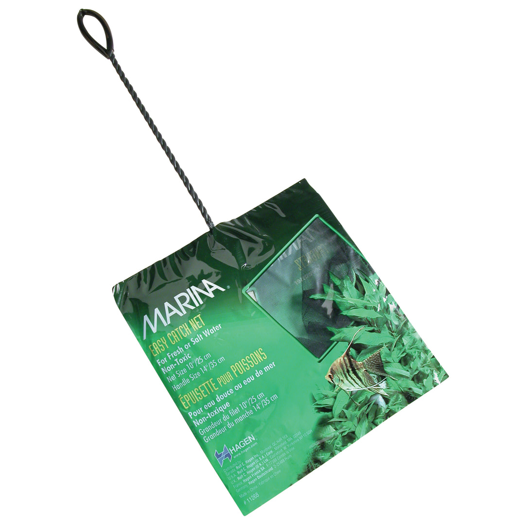 MARINA Easy Catch Épuisette Noire 10" pour Aquarium