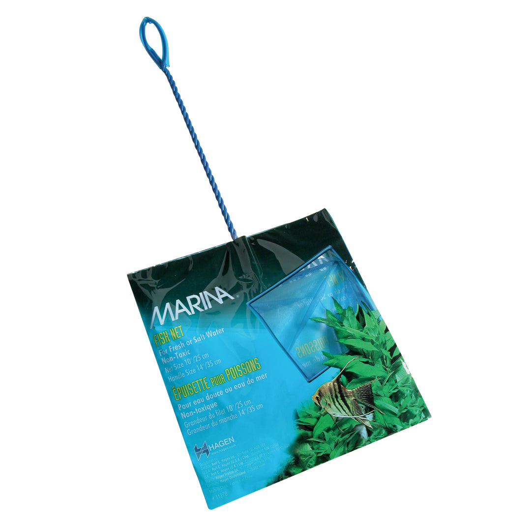MARINA Épuisette Bleue 10" pour Aquarium
