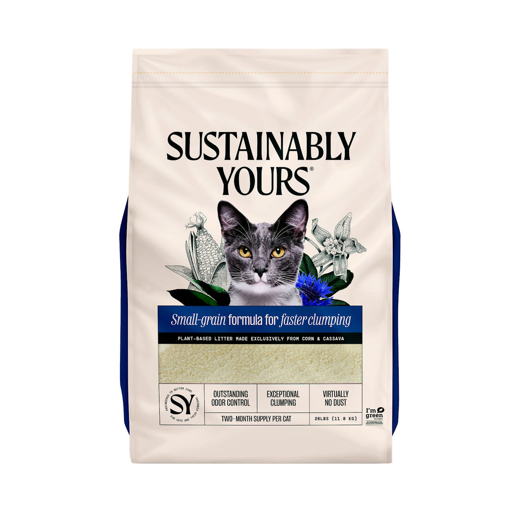 SUSTAINABLY YOURS Litière Small-Grain Multi-Chats 11.8kg