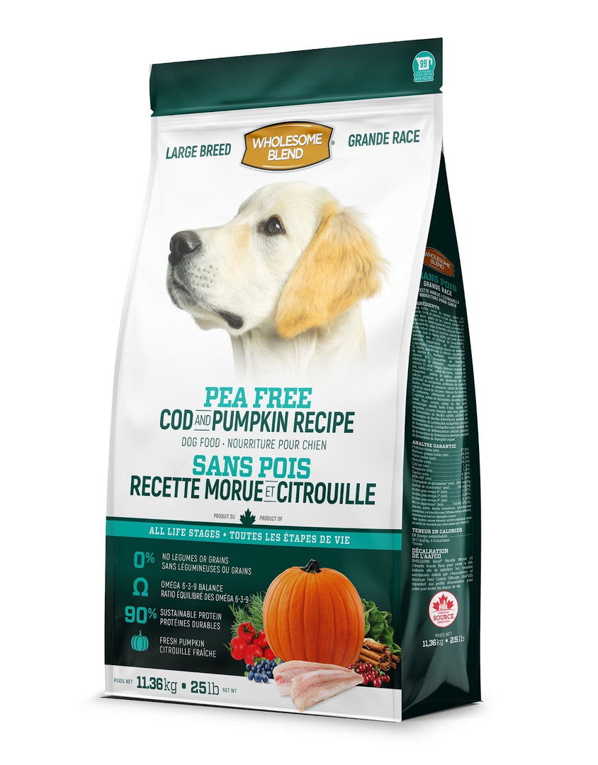 WB SANS POIS Chien GR Morue & Citrouille 11.4kg