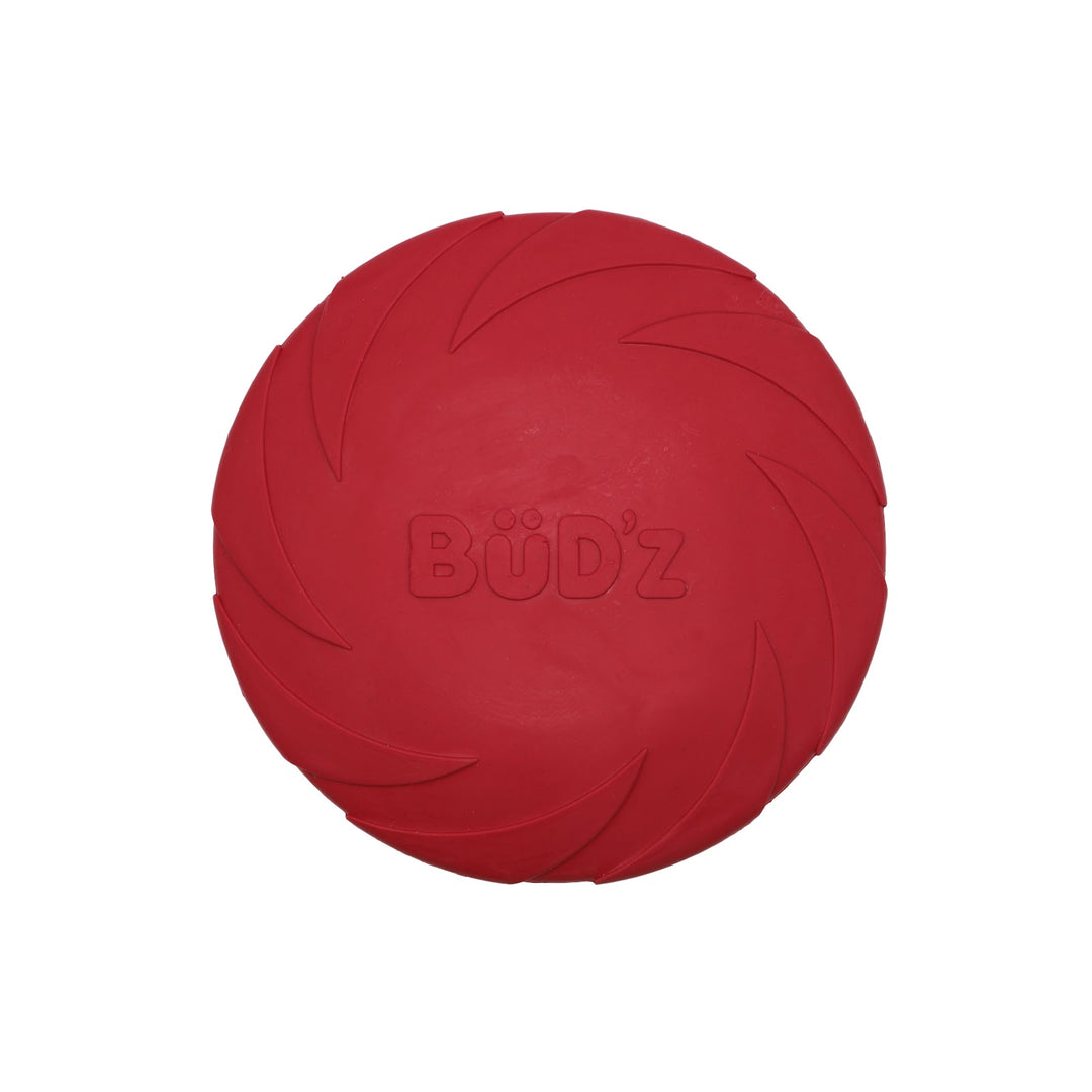 BUD'Z Jouet Chien Disque Volant Rouge 9"