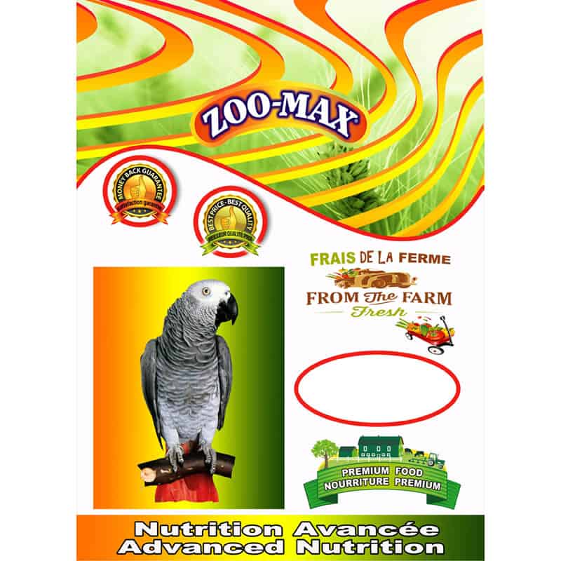 *ZOO-MAX Nourriture Calcium Max Gris Afrique 10kg