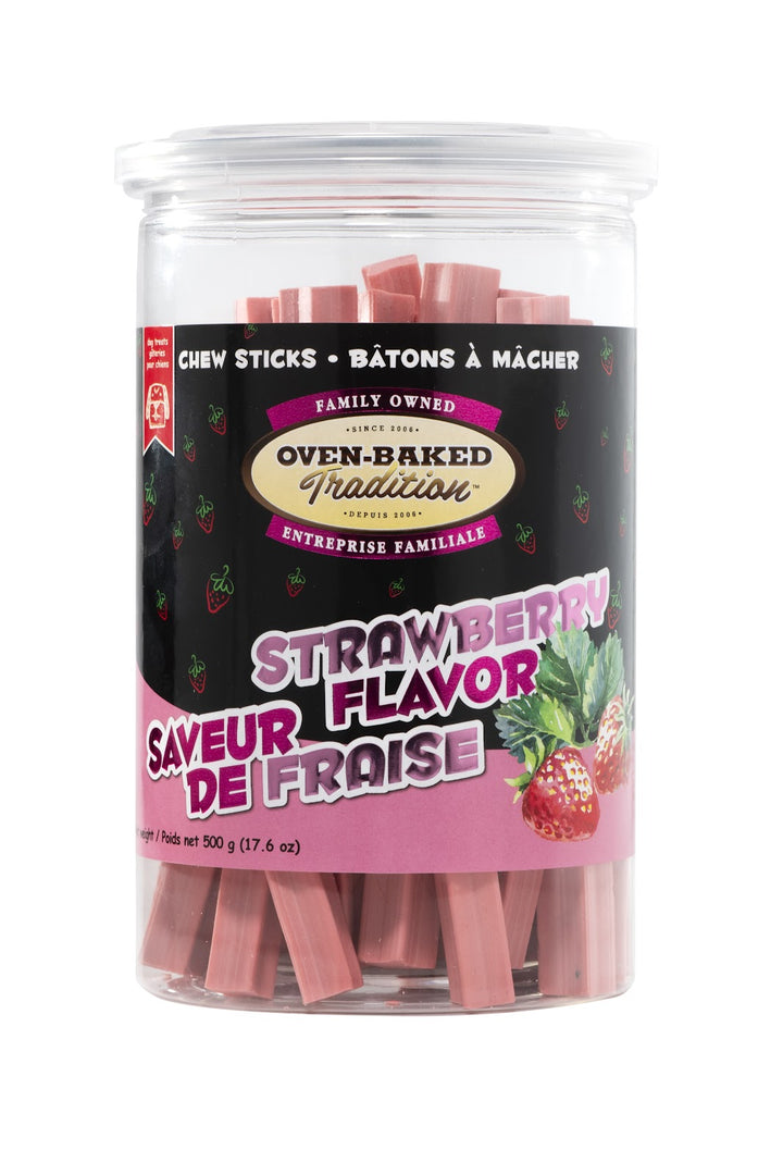 OBT Gâteries Chien Bâtons Saveur Fraise 500g