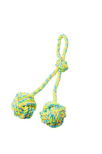 Voir l’image dans la galerie, BUD&#39;Z Jouet Chien Corde Double Boucle 15.5&quot; Vert &amp; Jaune
