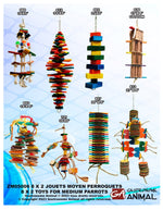 Voir l’image dans la galerie, FUNMAX Jouet Ensemble pour Moyen Perroquet 8pc

