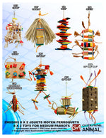 Voir l’image dans la galerie, FUNMAX Jouet Ensemble pour Moyen Perroquet 16pc

