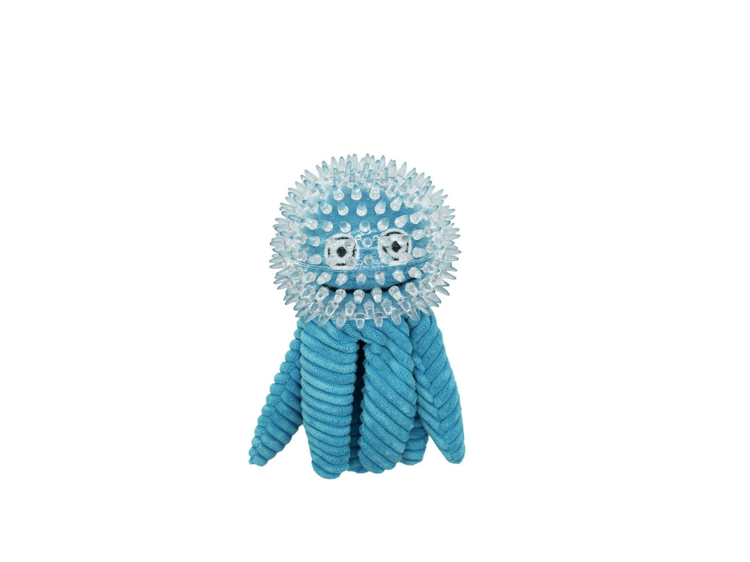 BUD'Z Jouet Chien Pieuvre Bleue