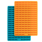 Voir l’image dans la galerie, MESSY MUTTS Moule à Mini Friandises Silicone Orange &amp; Bleu x2
