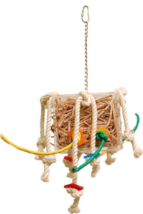 *FUNMAX Jouet Oiseaux Boîte Cuir en Folie S 5x5"