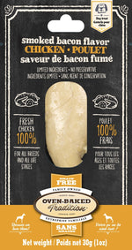 Voir l’image dans la galerie, OBT Gâteries Chien Filet Poulet, Saveur Bacon Fumé SG 30g
