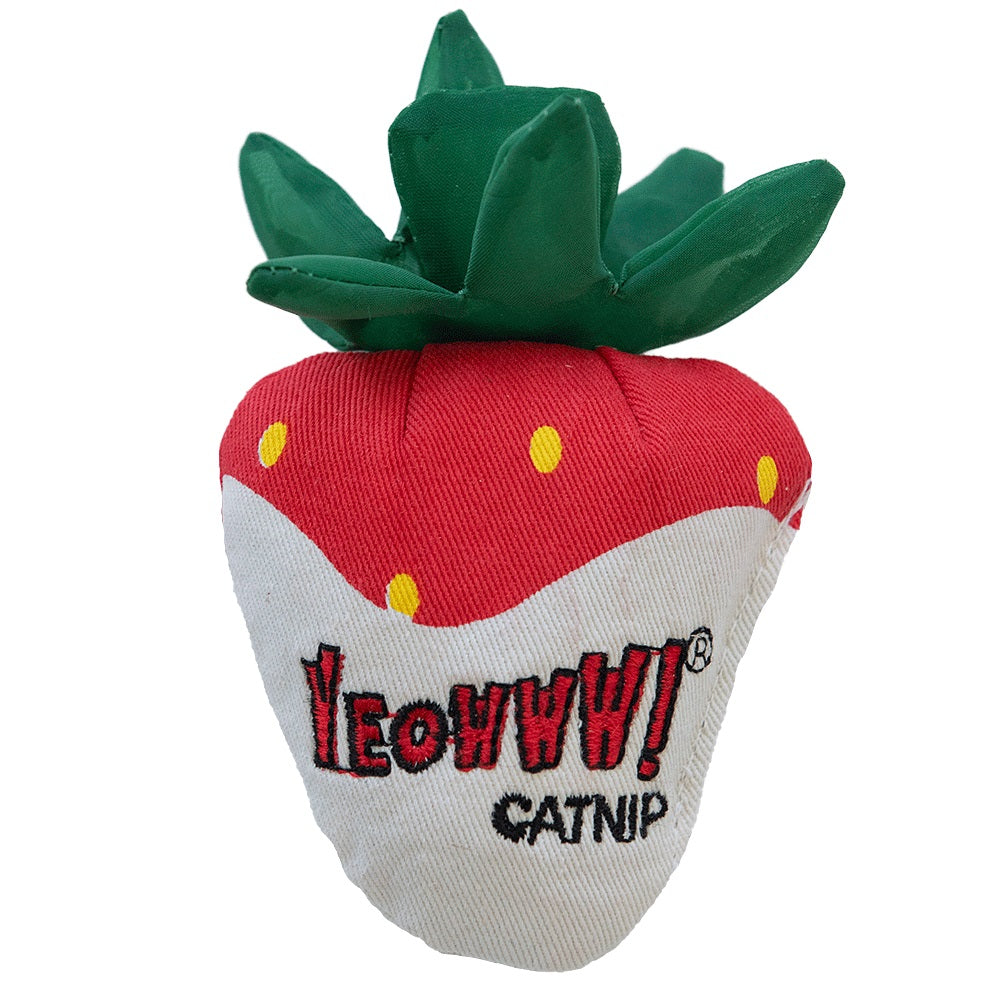 DUCKY WORLD Jouet Chat Fraise au Chocolat Blanc
