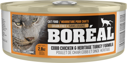 BOREAL Chat Pâté Poulet, Saumon & Canard SG 369g