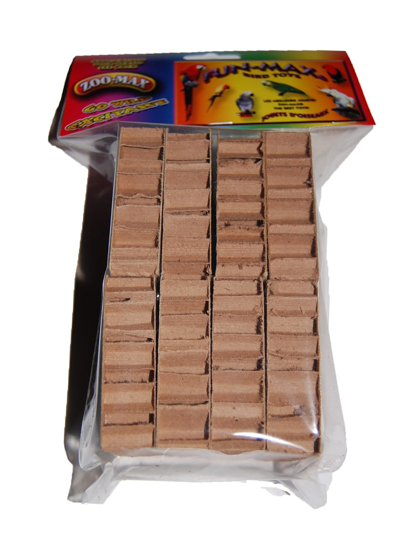 ZOO-MAX Jouet Oiseaux Cartons 0.75x2.5x2.5"
