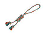 Voir l’image dans la galerie, BUD&#39;Z Jouet Chien Corde Boucle &amp; Nœud 27.5&quot; Orange &amp; Bleu
