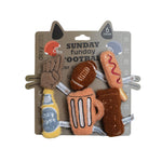 Voir l’image dans la galerie, DEXYPAWS Jouet Chat Ensemble 6 Football du Dimanche en Peluche
