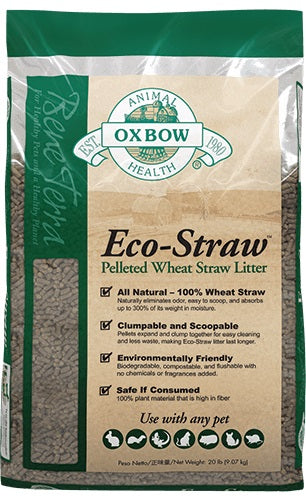 OXBOW Litière Rongeur Eco-Straw 9.07kg