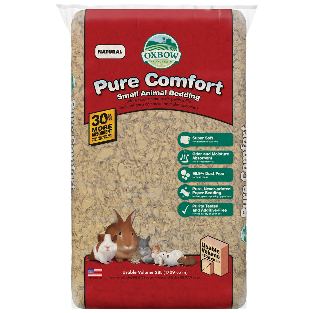 OXBOW Litière Rongeur Pure Comfort Papier Naturel 28L
