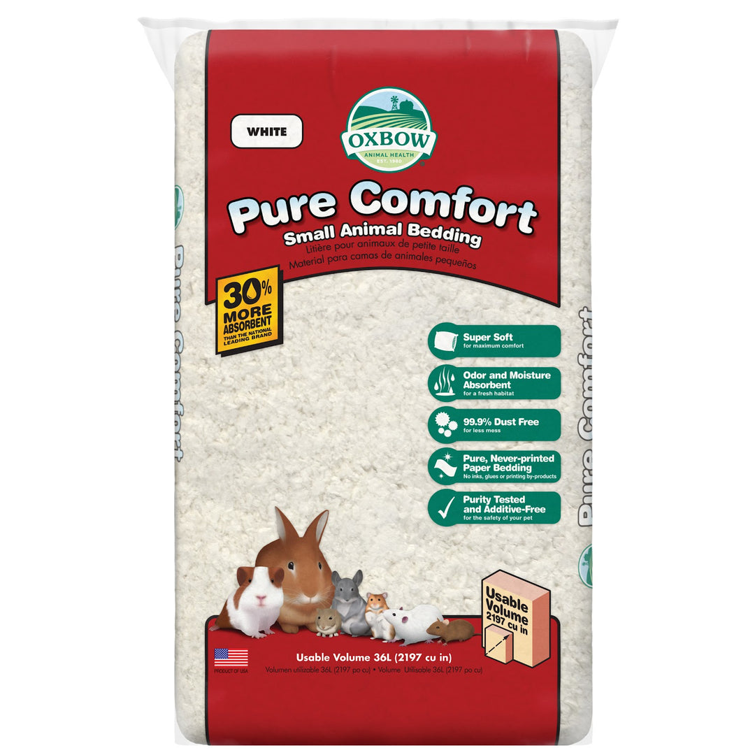 OXBOW Litière Rongeur Pure Comfort Papier Blanc 36L