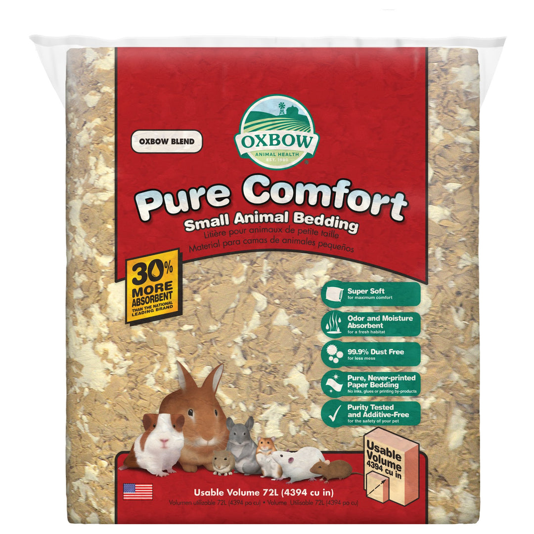 OXBOW Litière Rongeur Pure Comfort Papier Mixte 72L