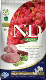Voir l’image dans la galerie, N&amp;D QUINOA Chien Gestion du Poids Agneau SG 2.5kg
