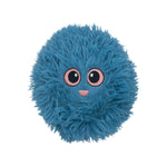 Voir l’image dans la galerie, BUD&#39;Z Jouet Chien Grosse Balle Joufflue 3 Tissus en Peluche 18cm Bleu Acier
