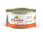 Voir l’image dans la galerie, ALMO HQS NATURAL Chat Saumon &amp; Carottes au Bouillon 70g
