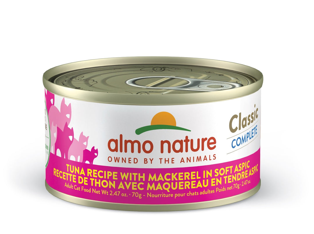 ALMO CLASSIC COMPLETE Chat Thon & Maquereau en Tendre Aspic 70g