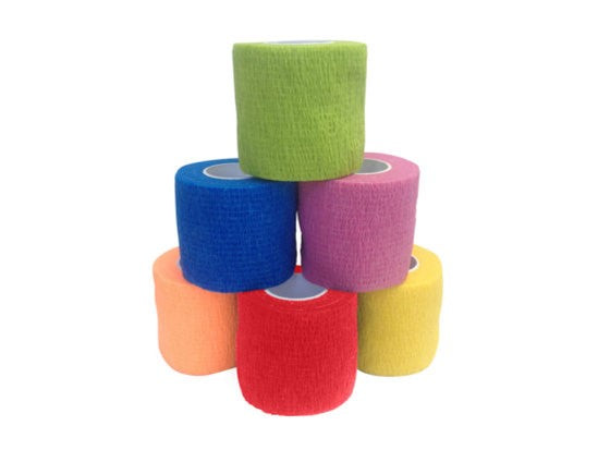AMD RITMED Bandages Cohésifs Couleurs Asst. 1" x4