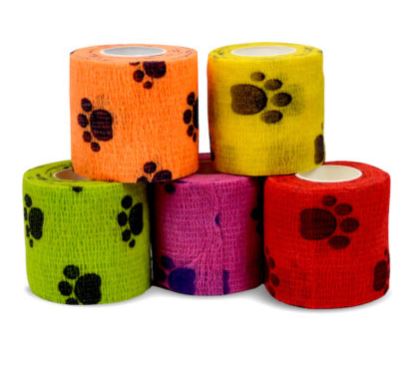 AMD RITMED Bandages Cohésifs Dessins Pattes 2" x4