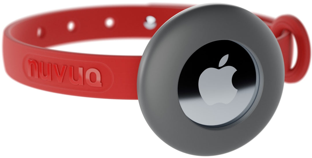 NUVUQ Collier Chat Attache de Sécurité Rouge avec Étui