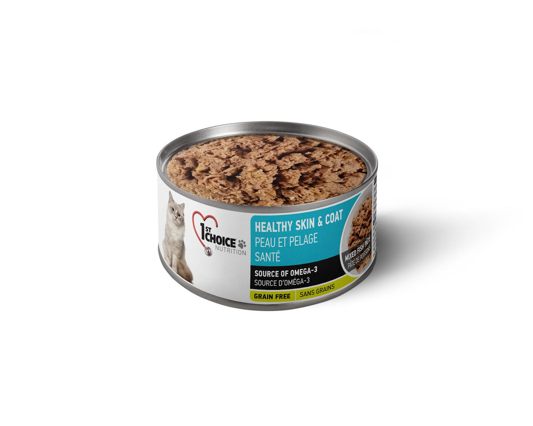 1st CHOICE Chat Peau & Pelage, Pâté Poisson SG 156g