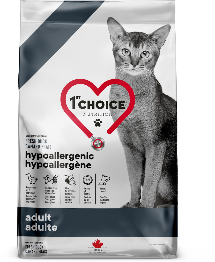 1st CHOICE Chat Hypoallergène Canard SG 4.54kg