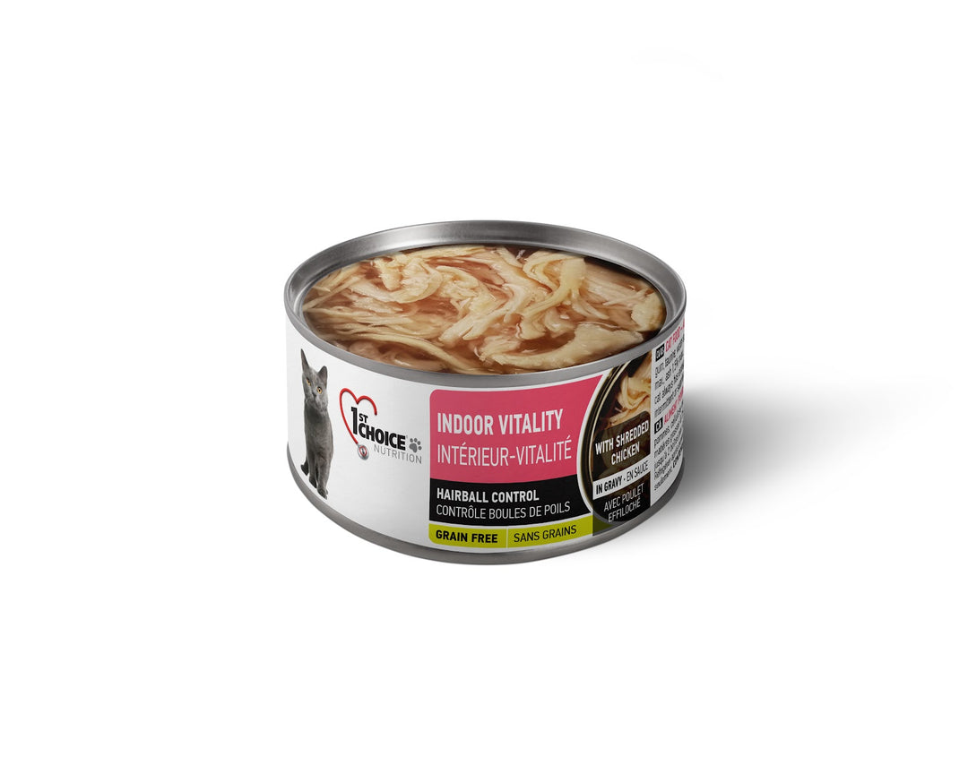 1st CHOICE Chat Intérieur Vitalité, Poulet Éffiloché SG 85g