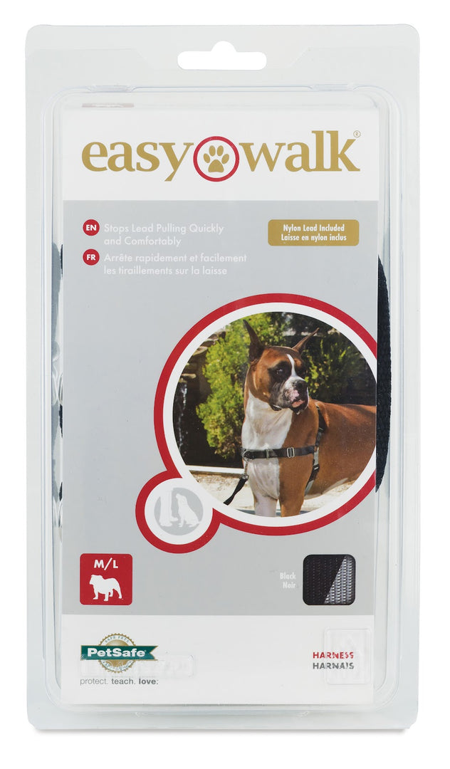 EASY WALK Harnais Noir M/L