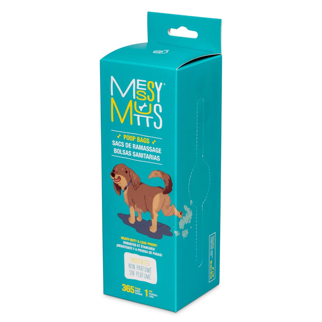 MESSY MUTTS Sacs Ramassage Bio Rouleau (365 Sacs)