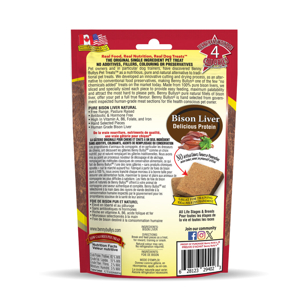 BENNY BULLY'S Gâteries Chien Foie Bison 60g