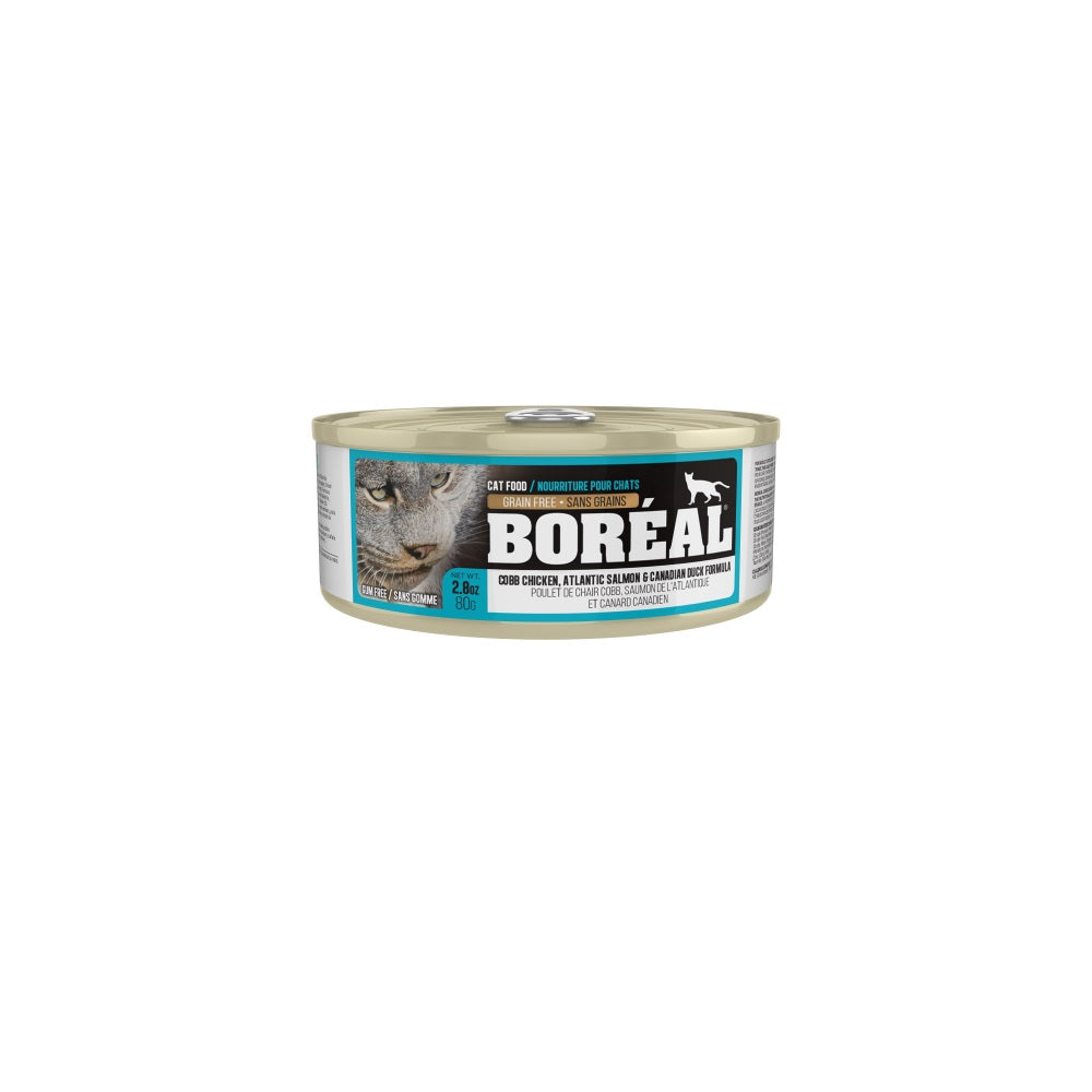 BOREAL Chat Pâté Poulet, Saumon & Canard SG 369g