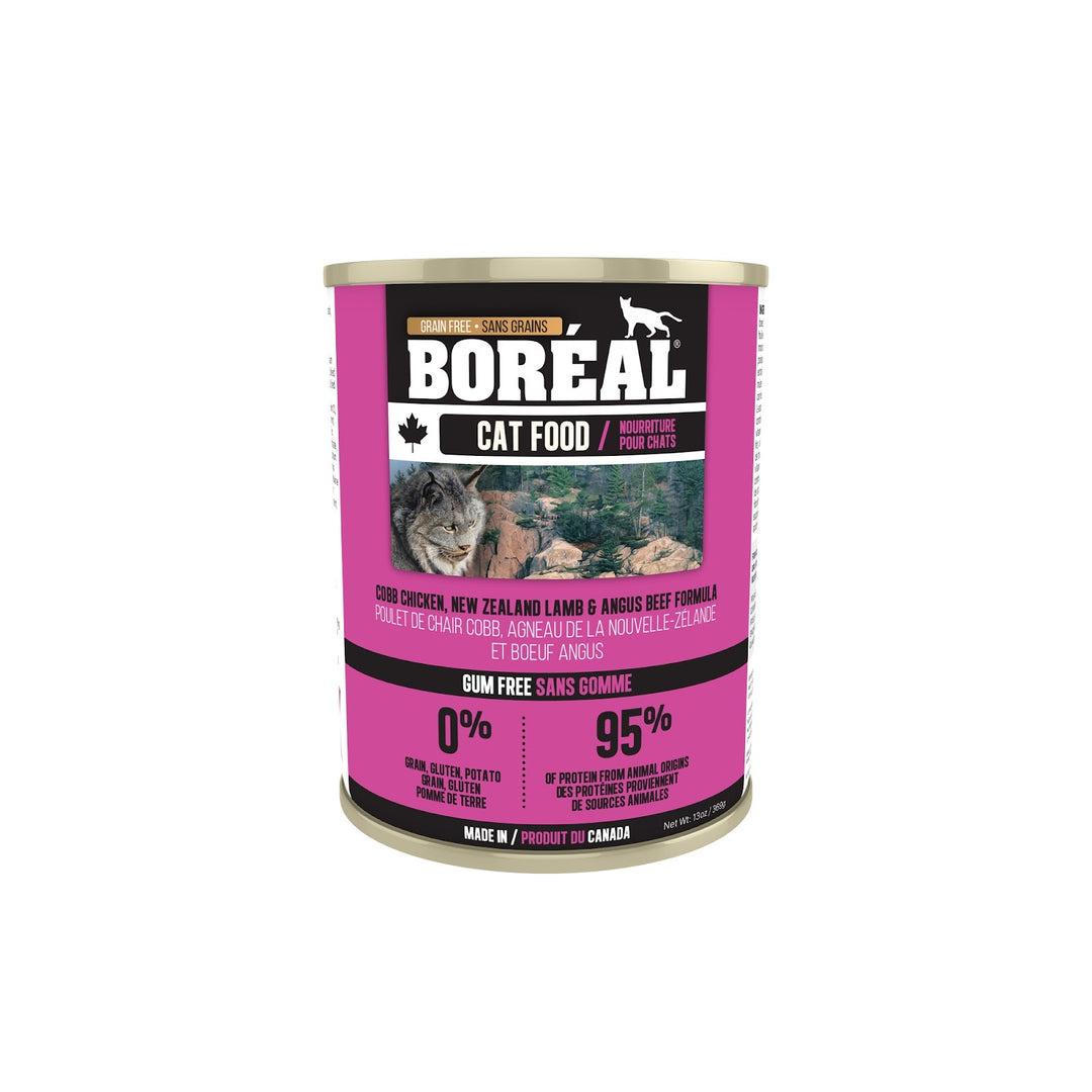 BOREAL Chat Pâté Poulet, Agneau & Boeuf Angus SG 369g