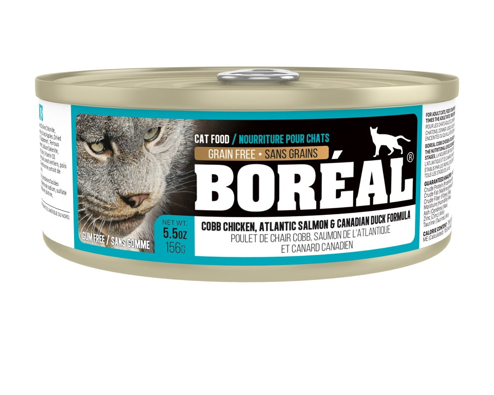 BOREAL Chat Pâté Poulet, Saumon & Canard SG 369g