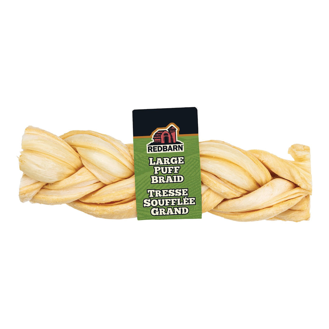 REDBARN Gâteries Chien Tresse d'Oesophage Boeuf Soufflé L Vrac