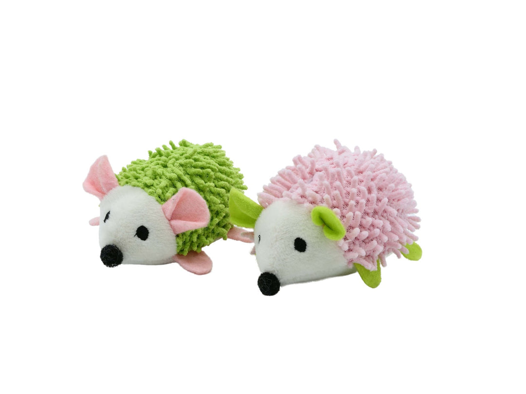 BUD'Z Jouet Chat Duo Hérissons & Catnip Rose & Vert