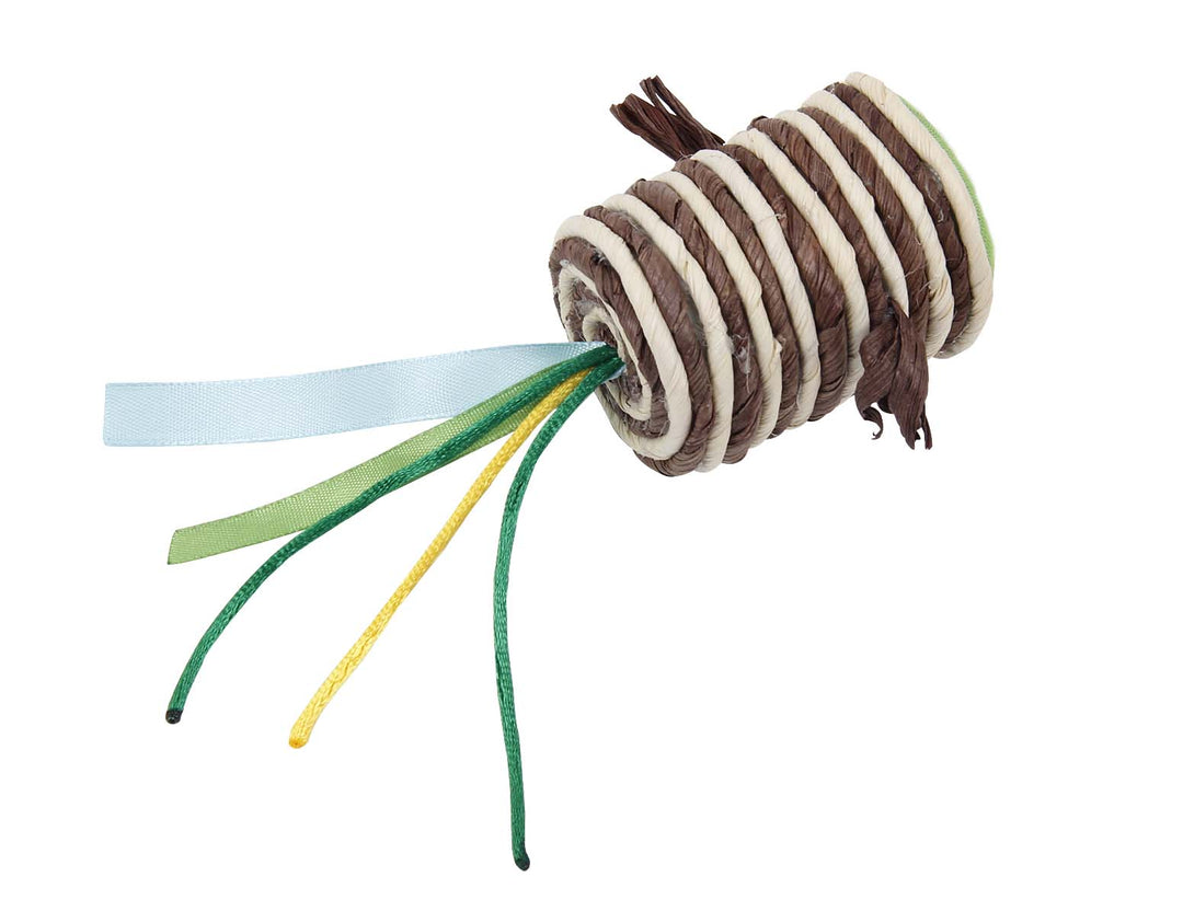 BUD'Z Jouet Chat Rouleau Corde/Yeux 2.5"