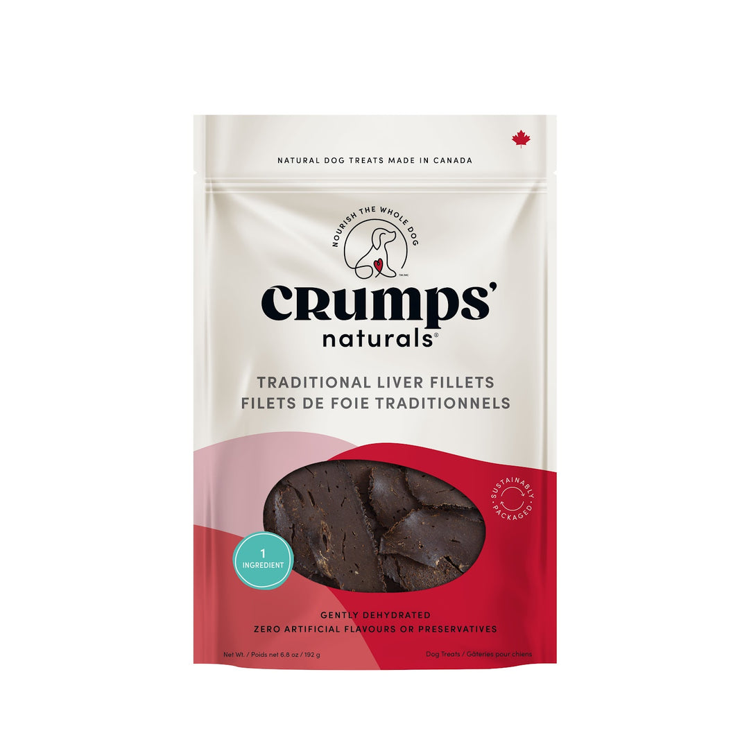 CRUMPS' NATURALS Gâteries Chien Filets Foie Traditionnels 192g