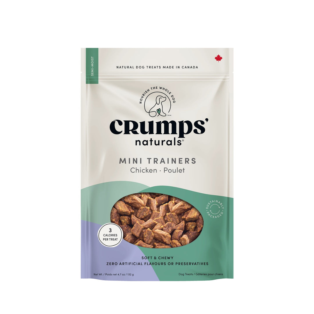 CRUMPS' NATURALS Gâteries Chien Mini Trainers Poulet 132g