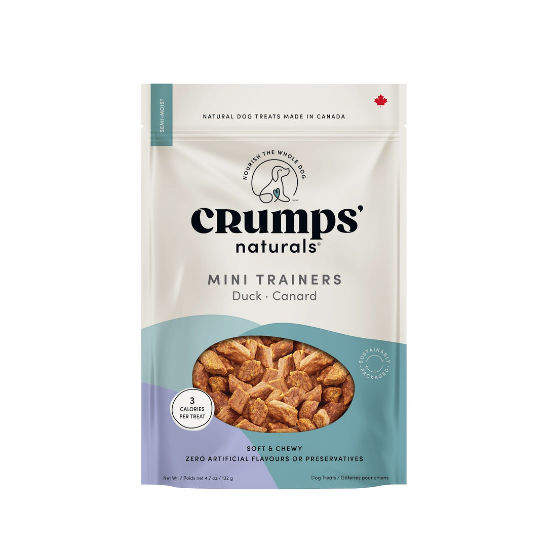 CRUMPS' NATURALS Gâteries Chien Mini Trainers Canard 132g