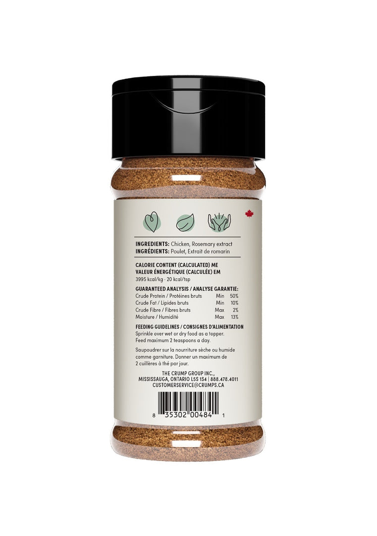 CRUMPS' NATURALS Gâteries Chien Topper Saupoudré Poulet 120g