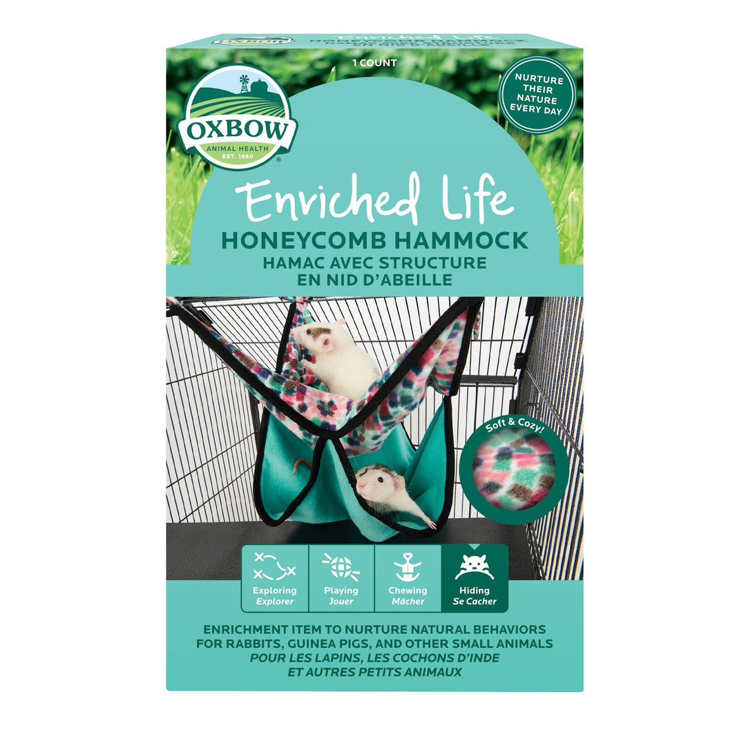 OXBOW Cachette Hamac/Structure en Nid d'Abeille pour Rongeur